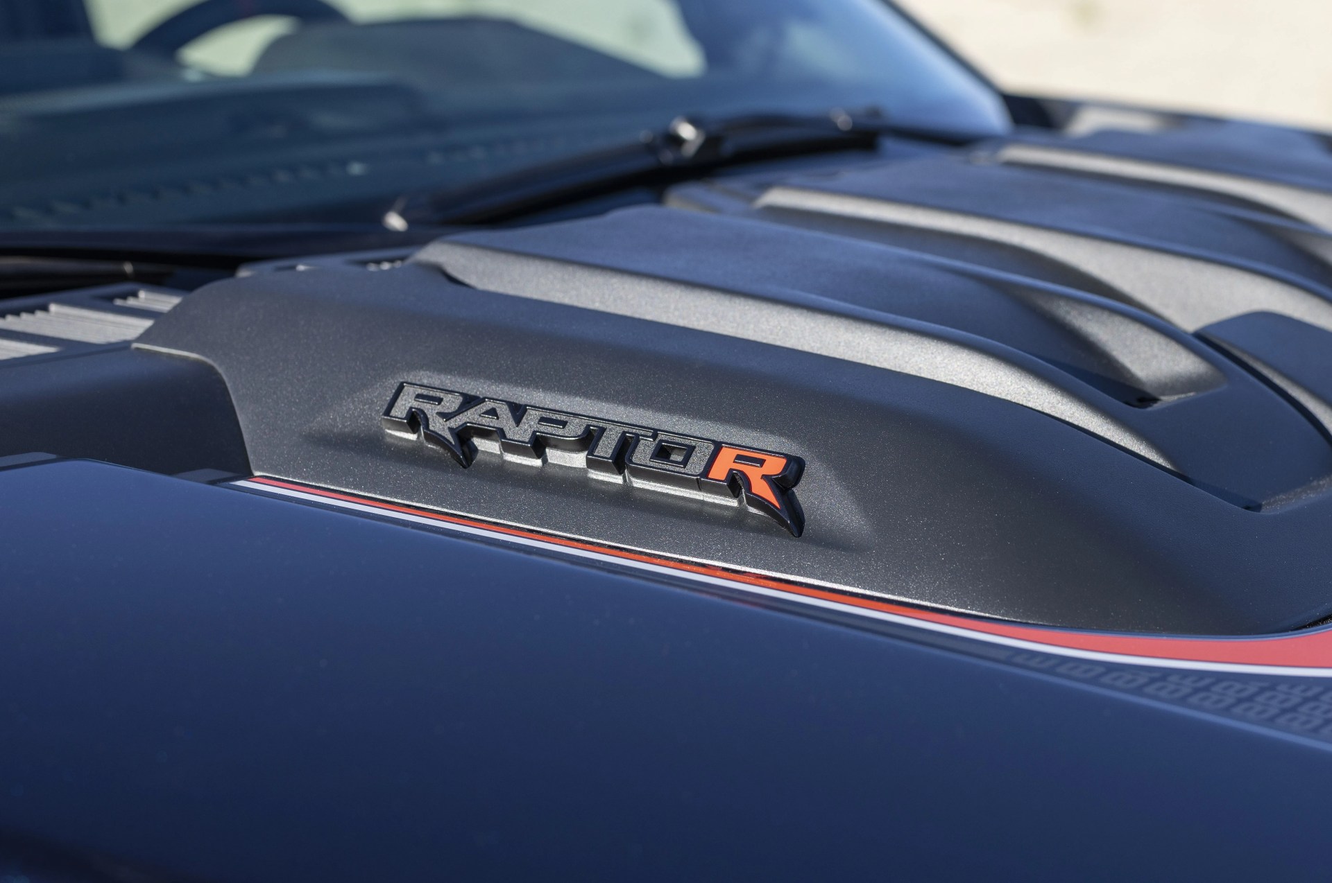 ford raptor r pickup truck in the desert