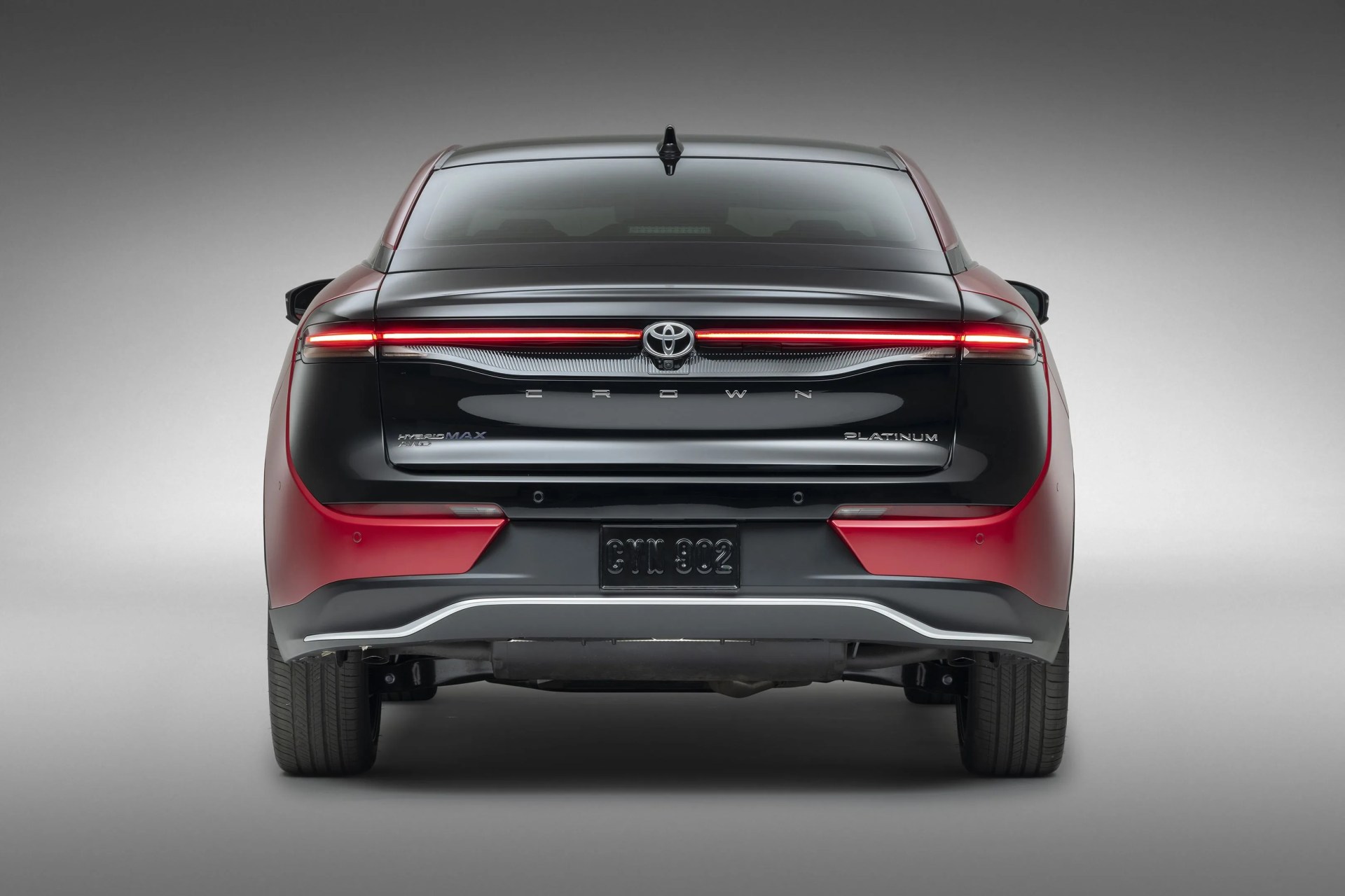 rendered shot of the new toyota crown sedan