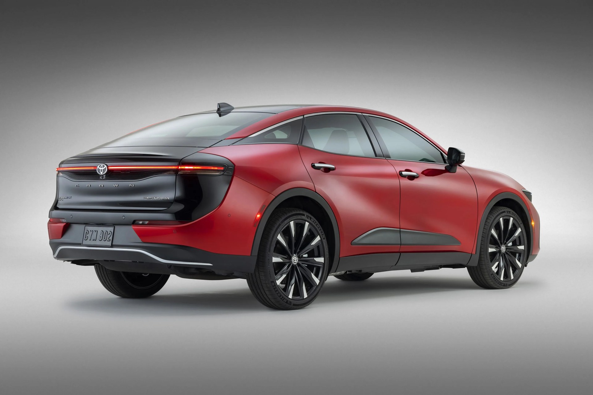 rendered shot of the new toyota crown sedan