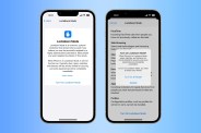 iphone showing lockdown mode