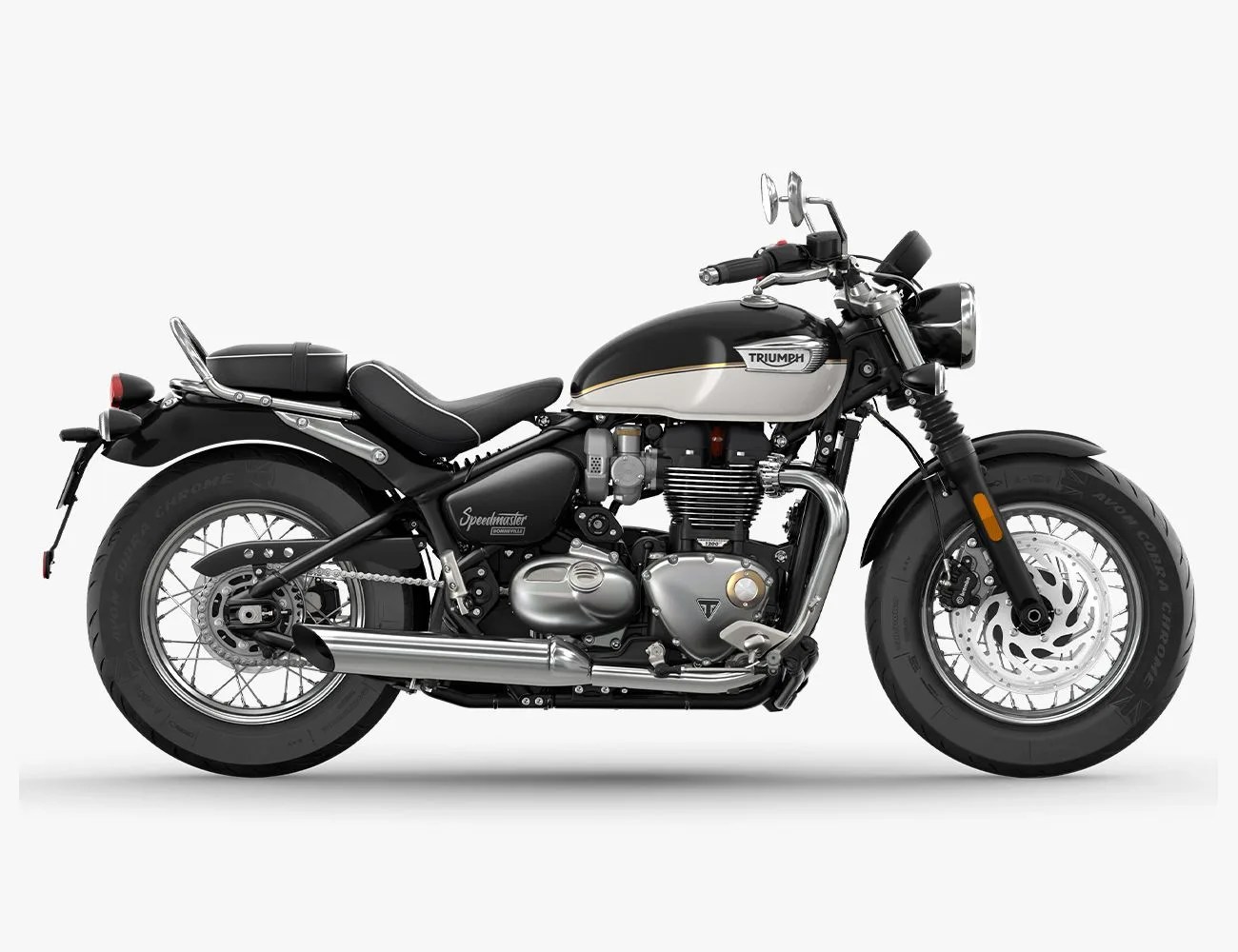 black bonneville speedmaster motorcycle