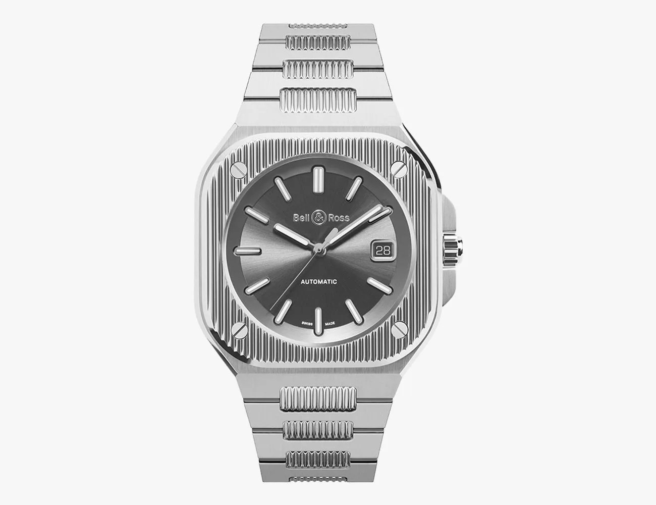 silver watch