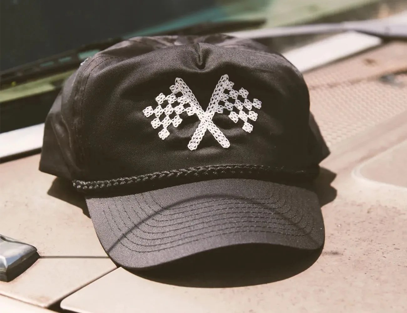 flag embroidered hat