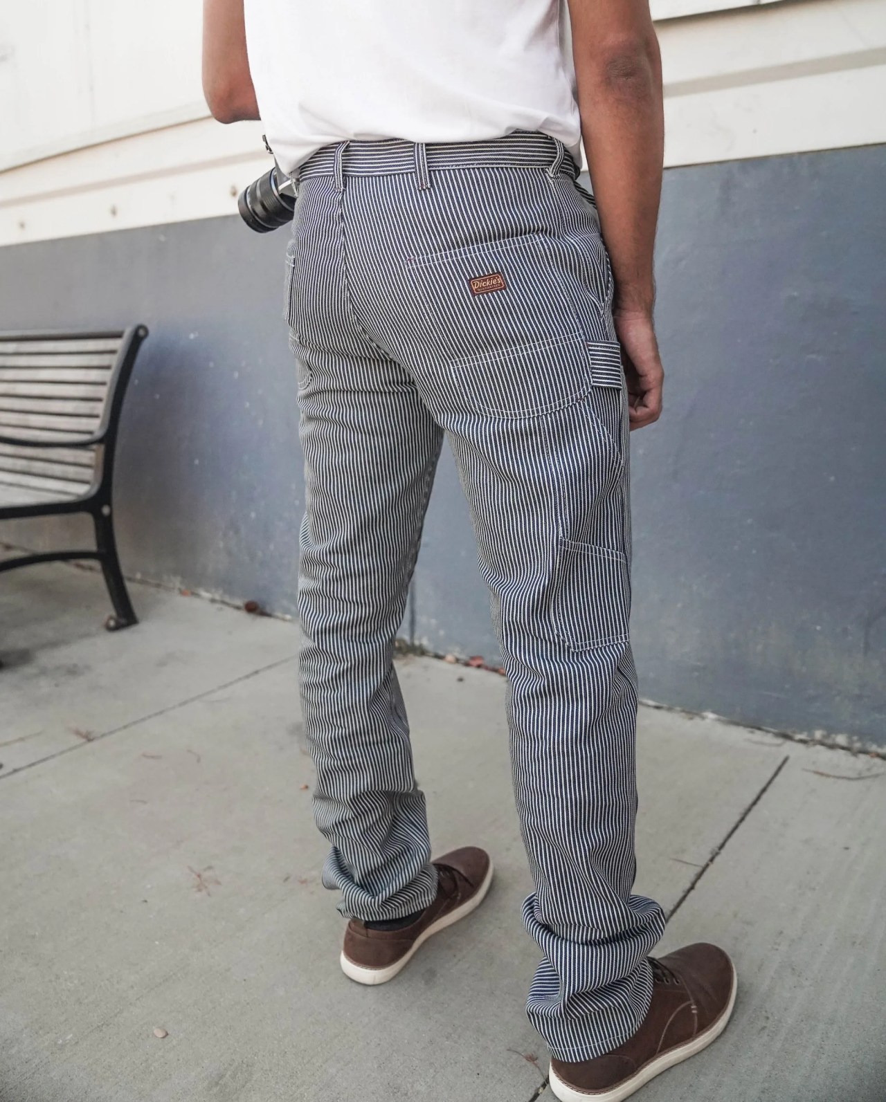 hu58 hs hickory stripe double front pants lifetime proprietary usage on talent, global usage