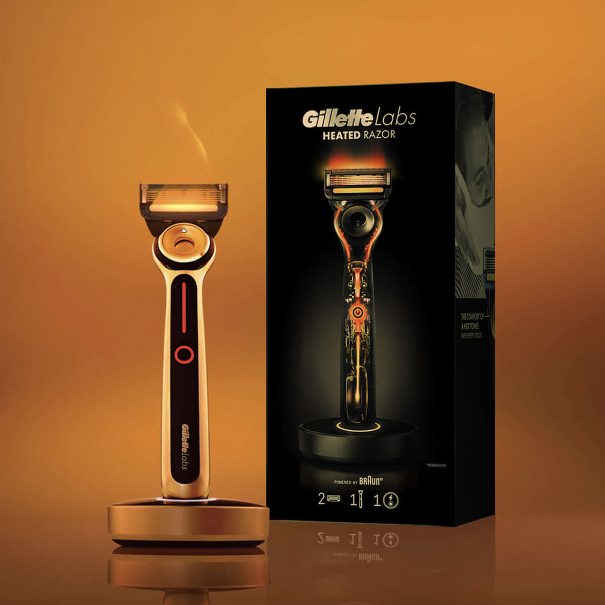 a heated razor