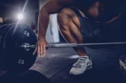 gripping the barbell