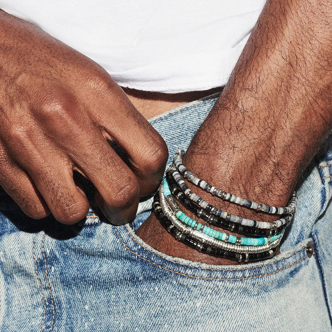 john hardy heishi beaded bracelet