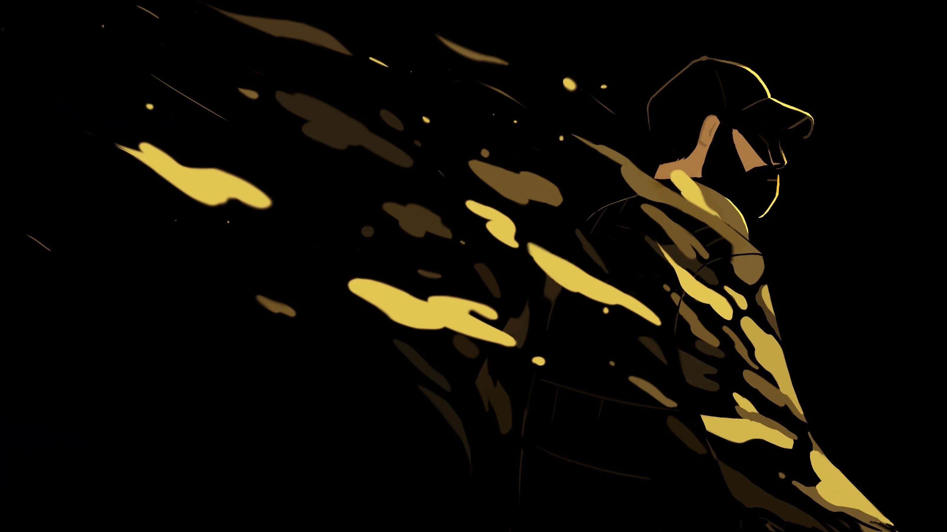 illustration of a man in camo