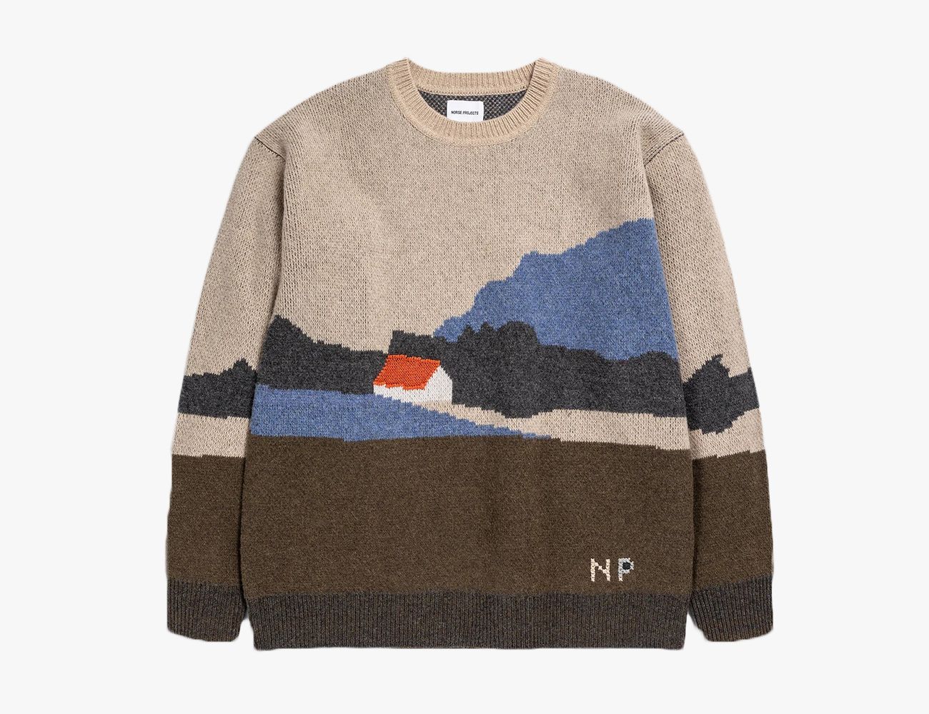 norse projects rune landscape sweater