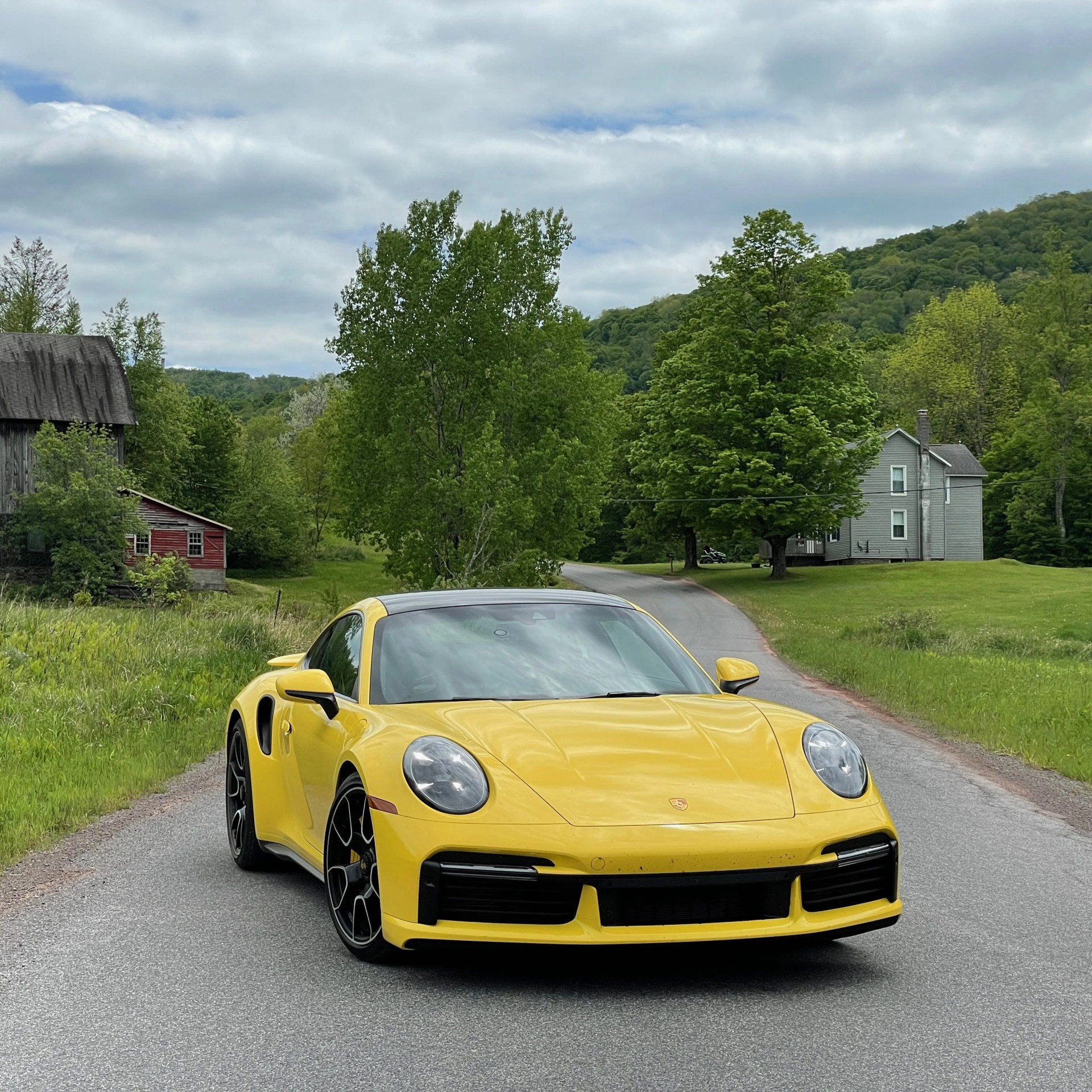 porsche 911 turbo s lightweight package racing yellow