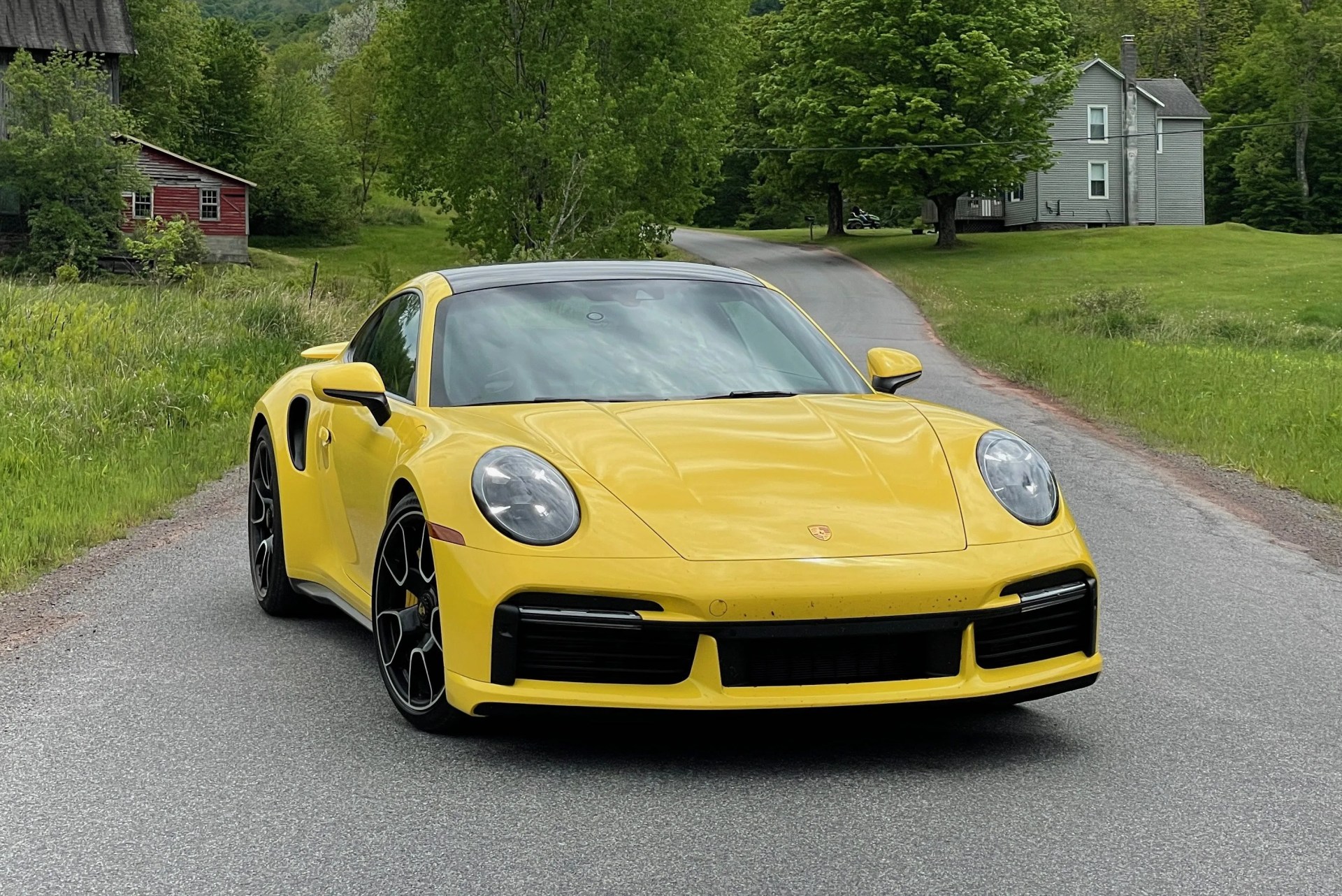 porsche 911 turbo s lightweight package racing yellow