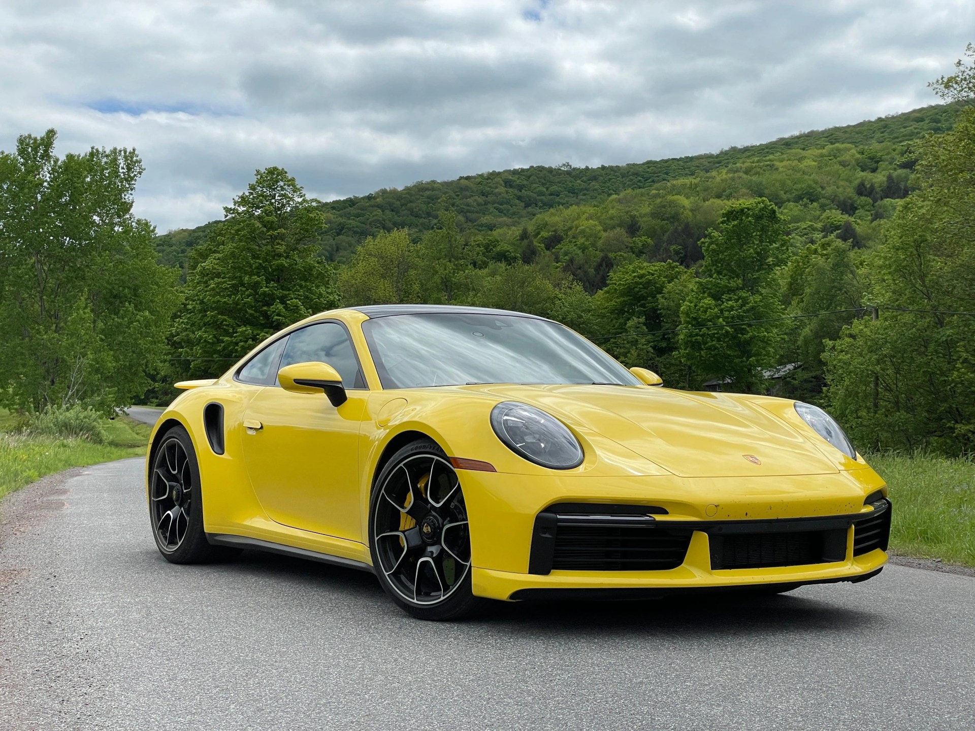porsche 911 turbo s lightweight package racing yellow