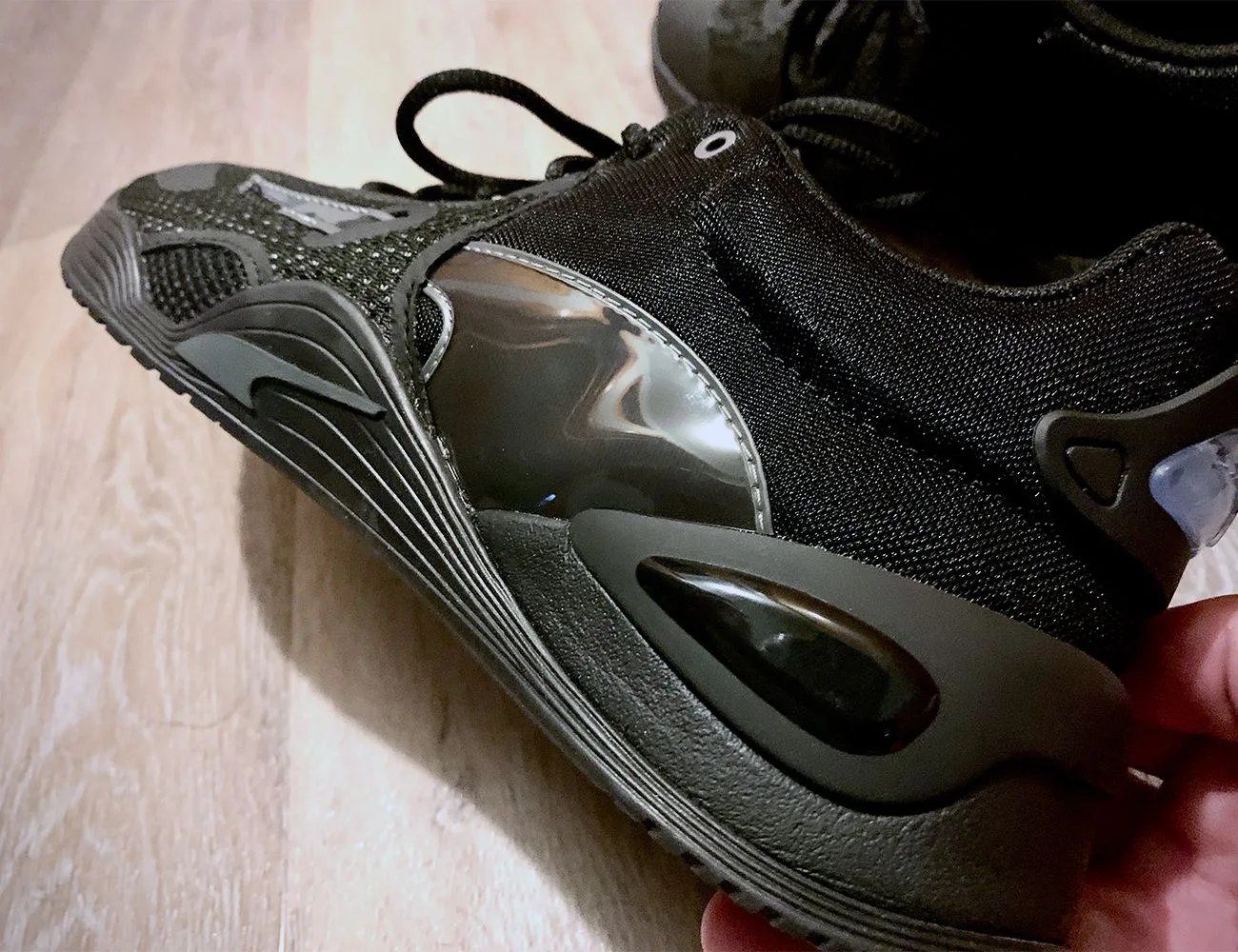 side of the puma fuse trainer shoes