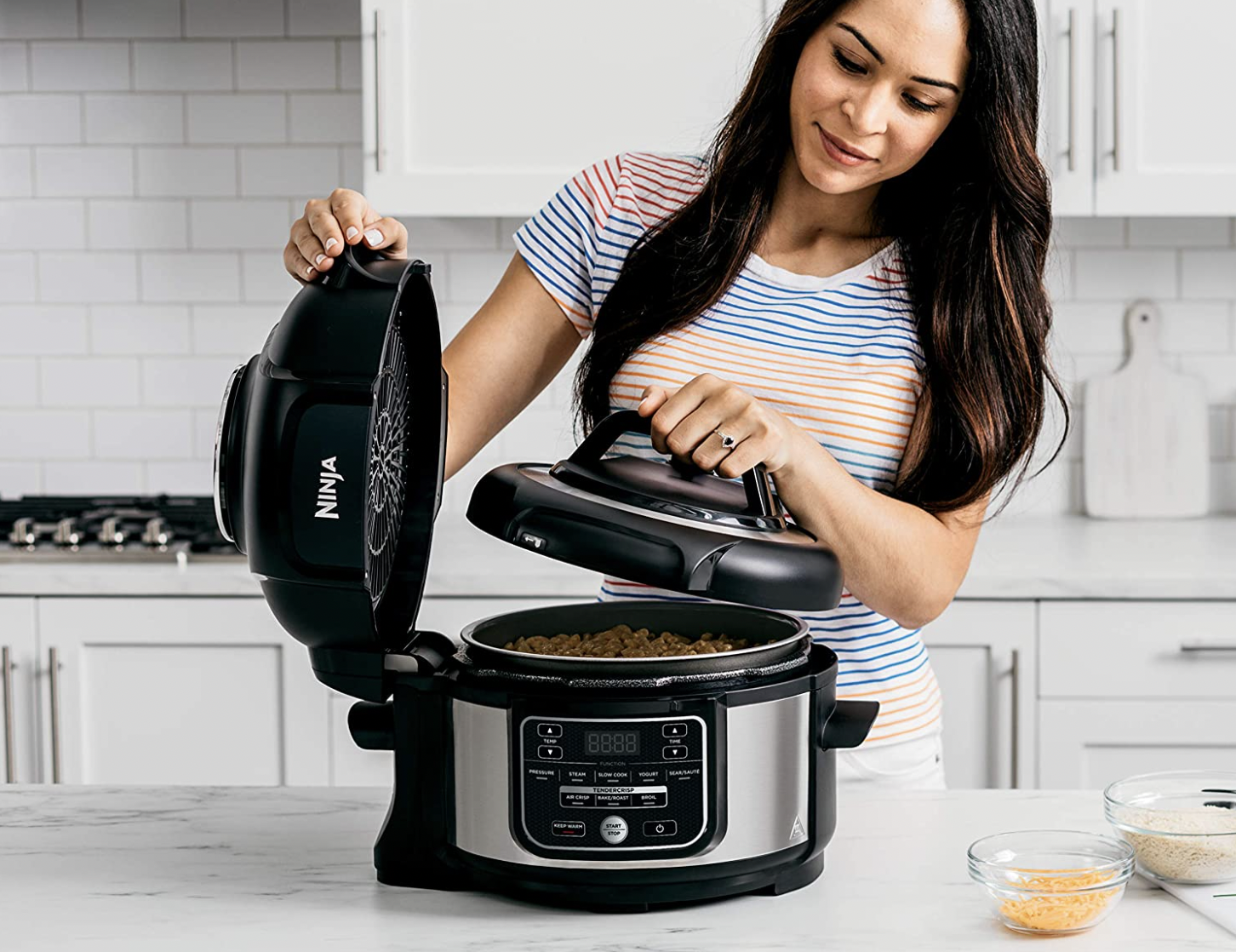 pressure cooker in kitchen