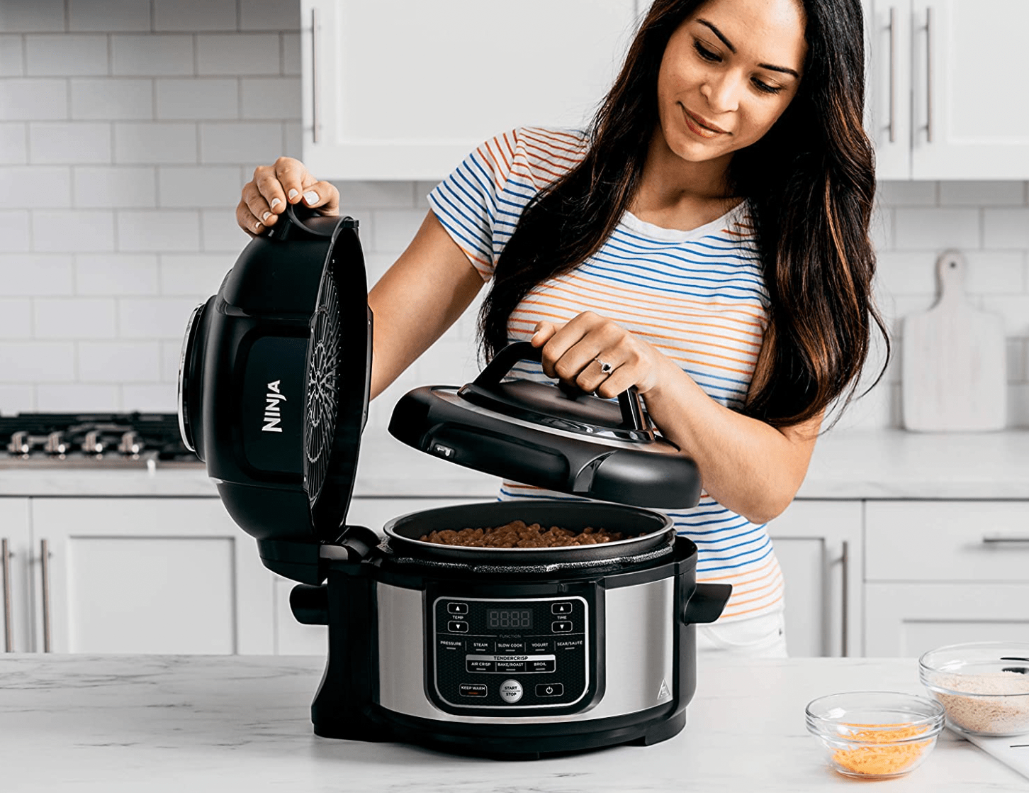 pressure cooker in kitchen