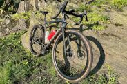 specialized crux expert parked on a trail