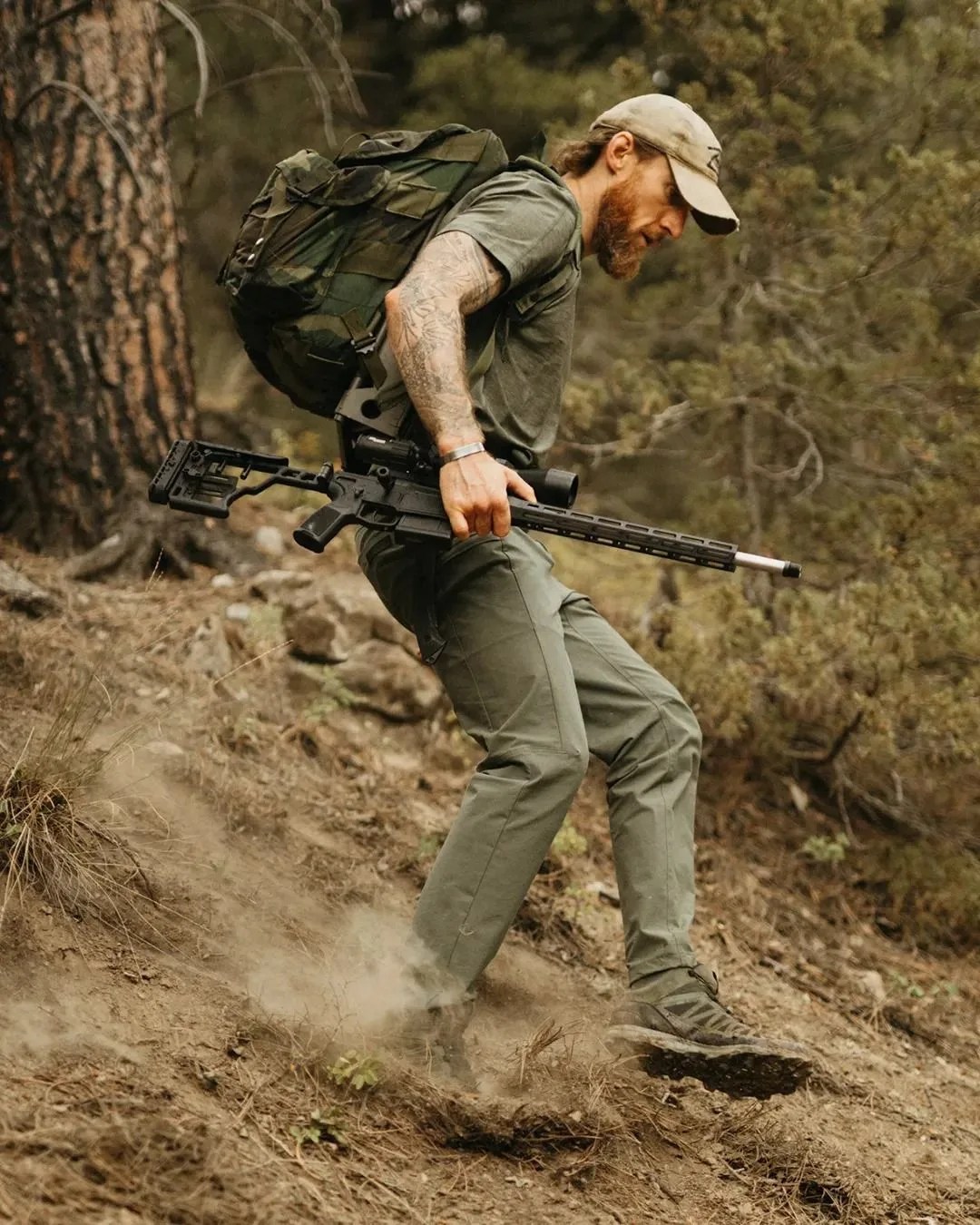 ten thousand tactical advisory board member alex fichtler testing the brand's tactical pants