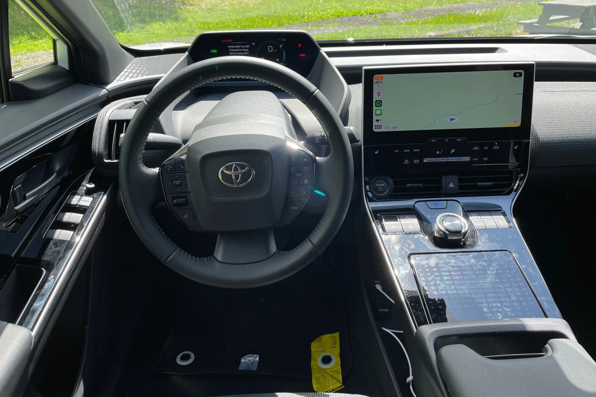 toyota bz4x 2022 electric car in white