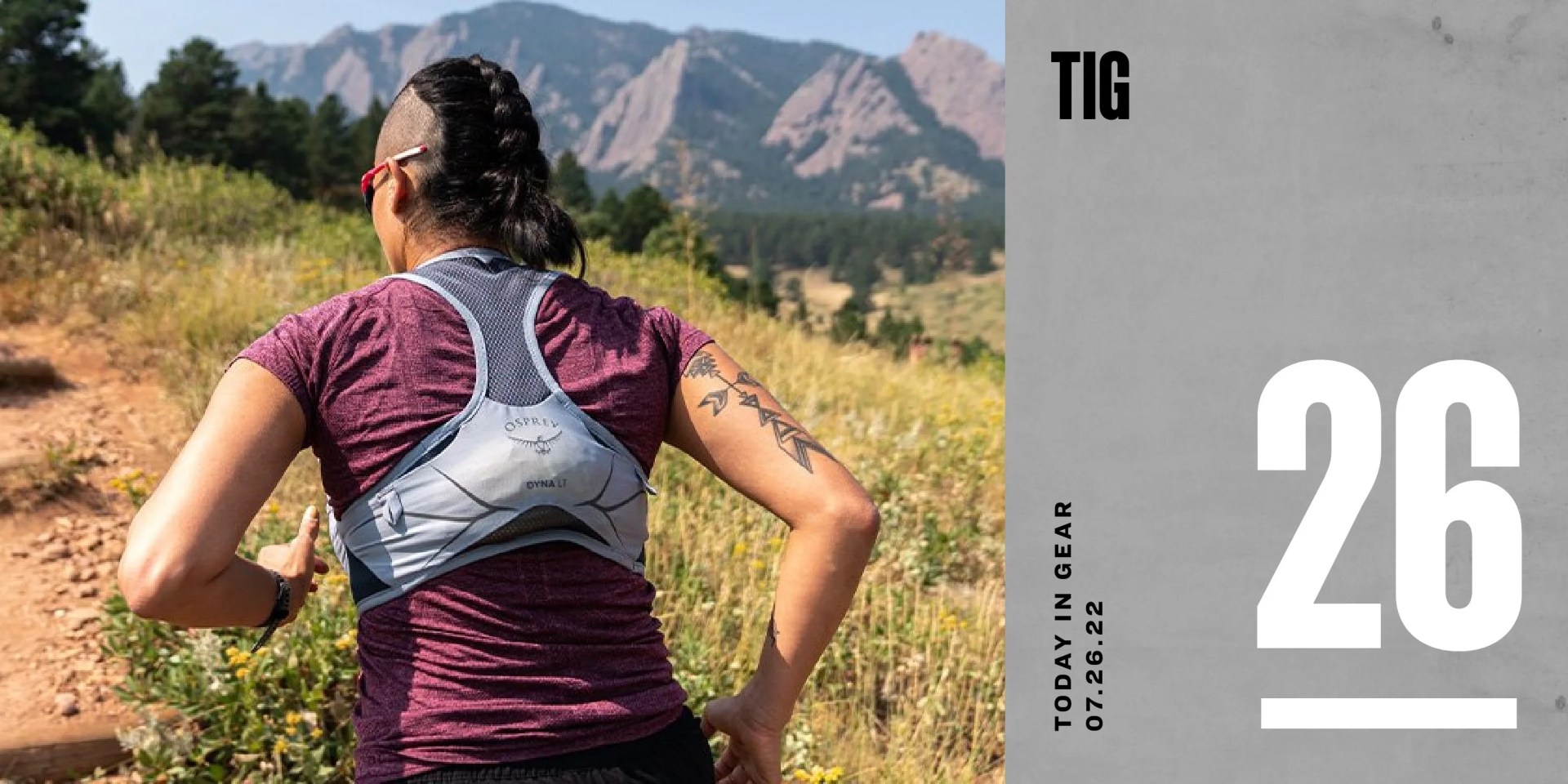 today in gear july 26 2022 man running wearing osprey the duro and dyna run series