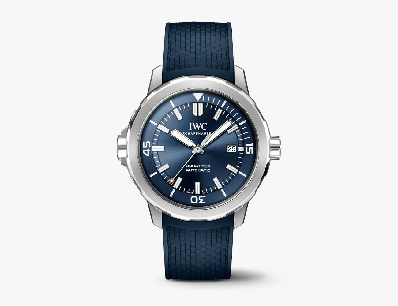 blue aquatimer automatic watch