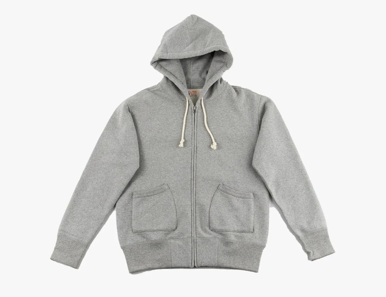 gray Ball Park Full Zip Hooded Sweatshirt