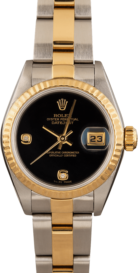 rolex datejust 79173 black onyx dial