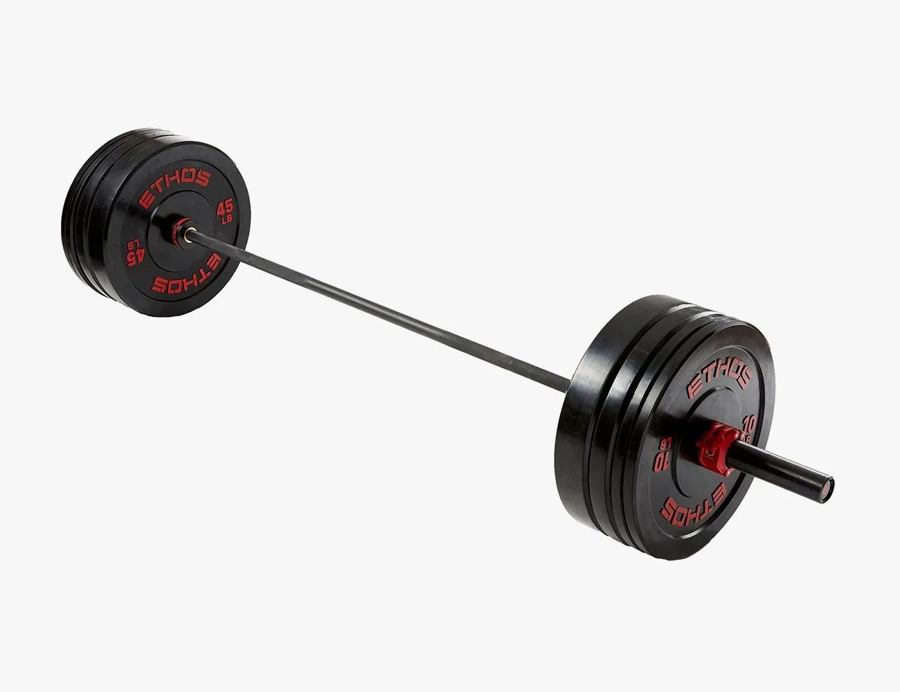 Ethos 205 lb Olympic Rubber Bumper Plate Set