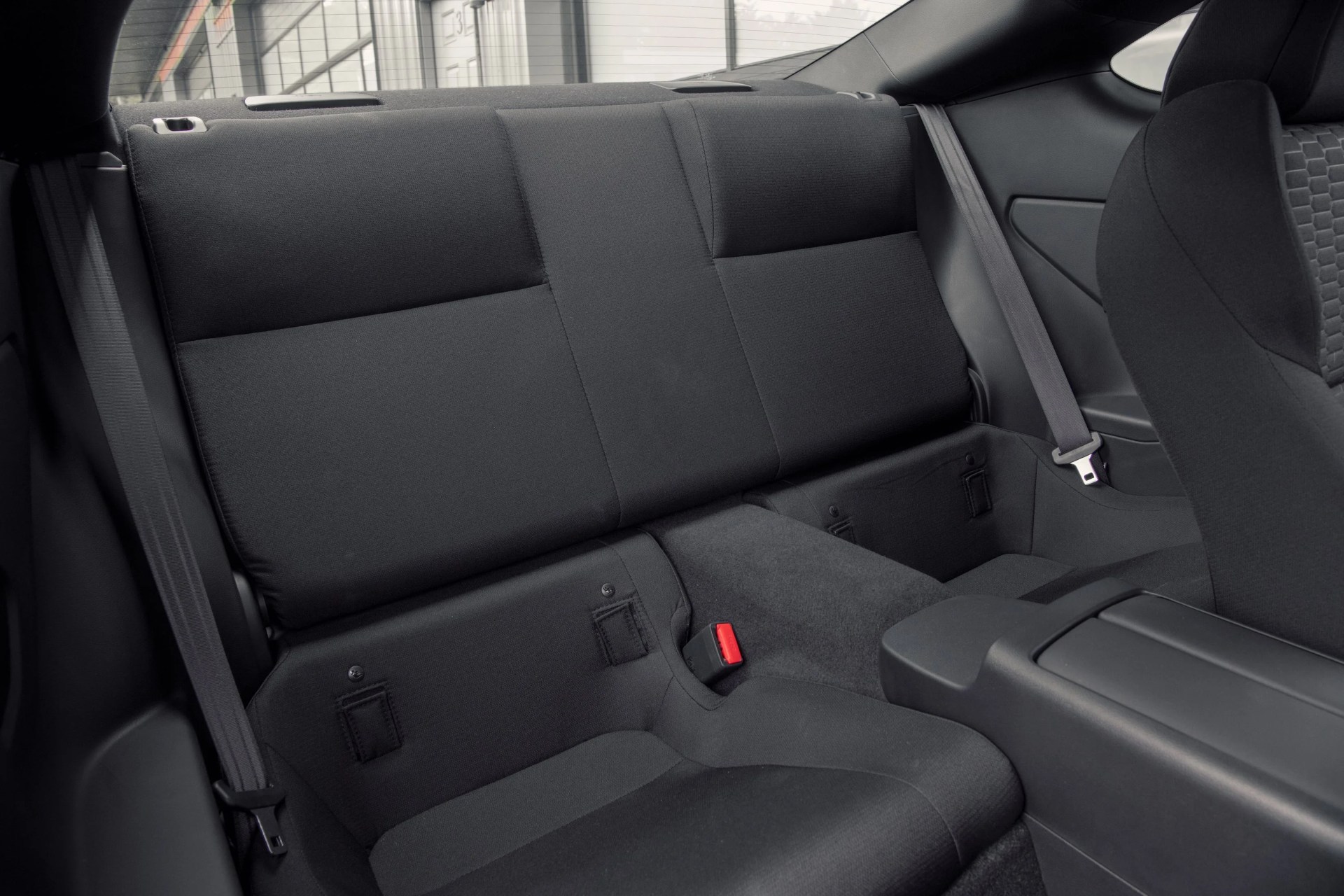 cramped back seat of toyota gr86