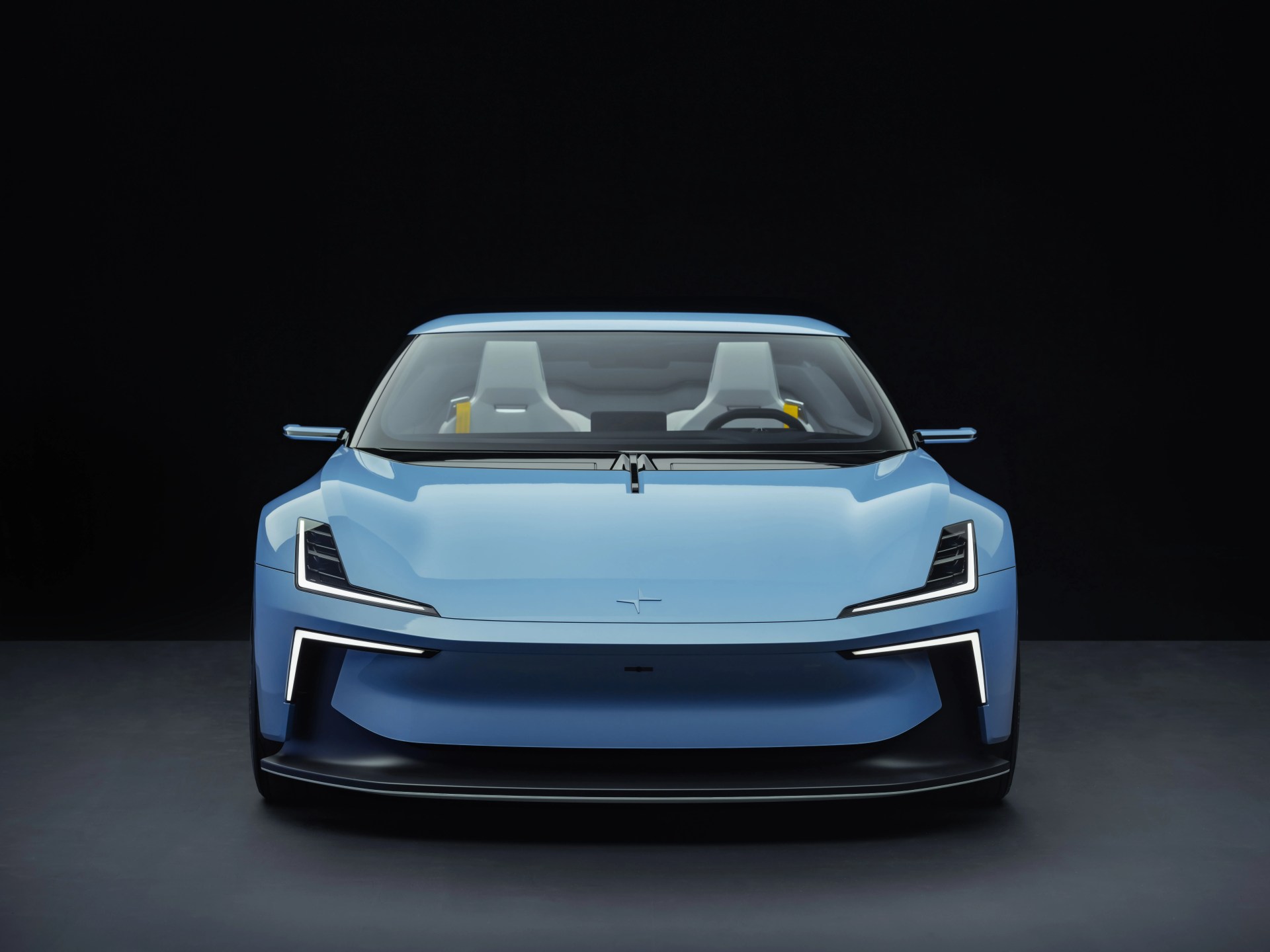 polestar 6 rendering in a dark studio