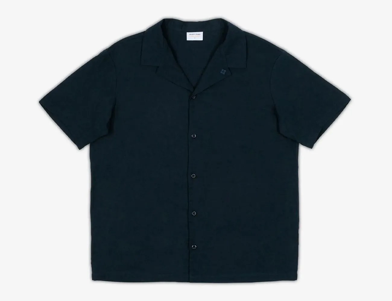 akashi kama camp collar shirt