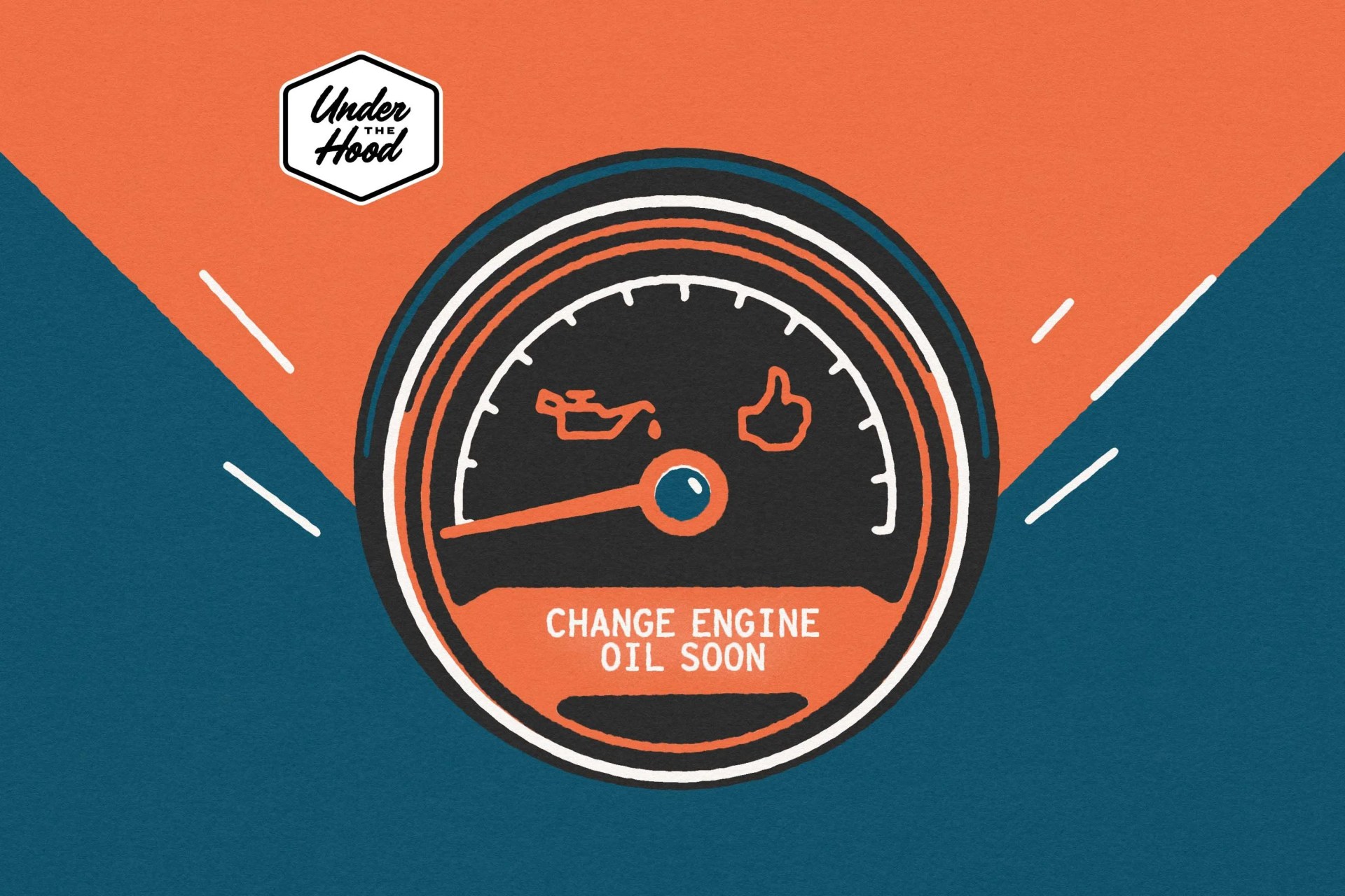 under the hood change engine oil soon
