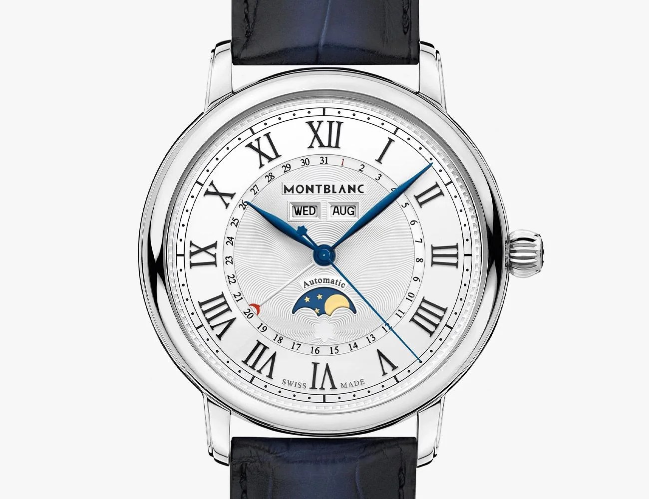 leaf watch hand on montblanc