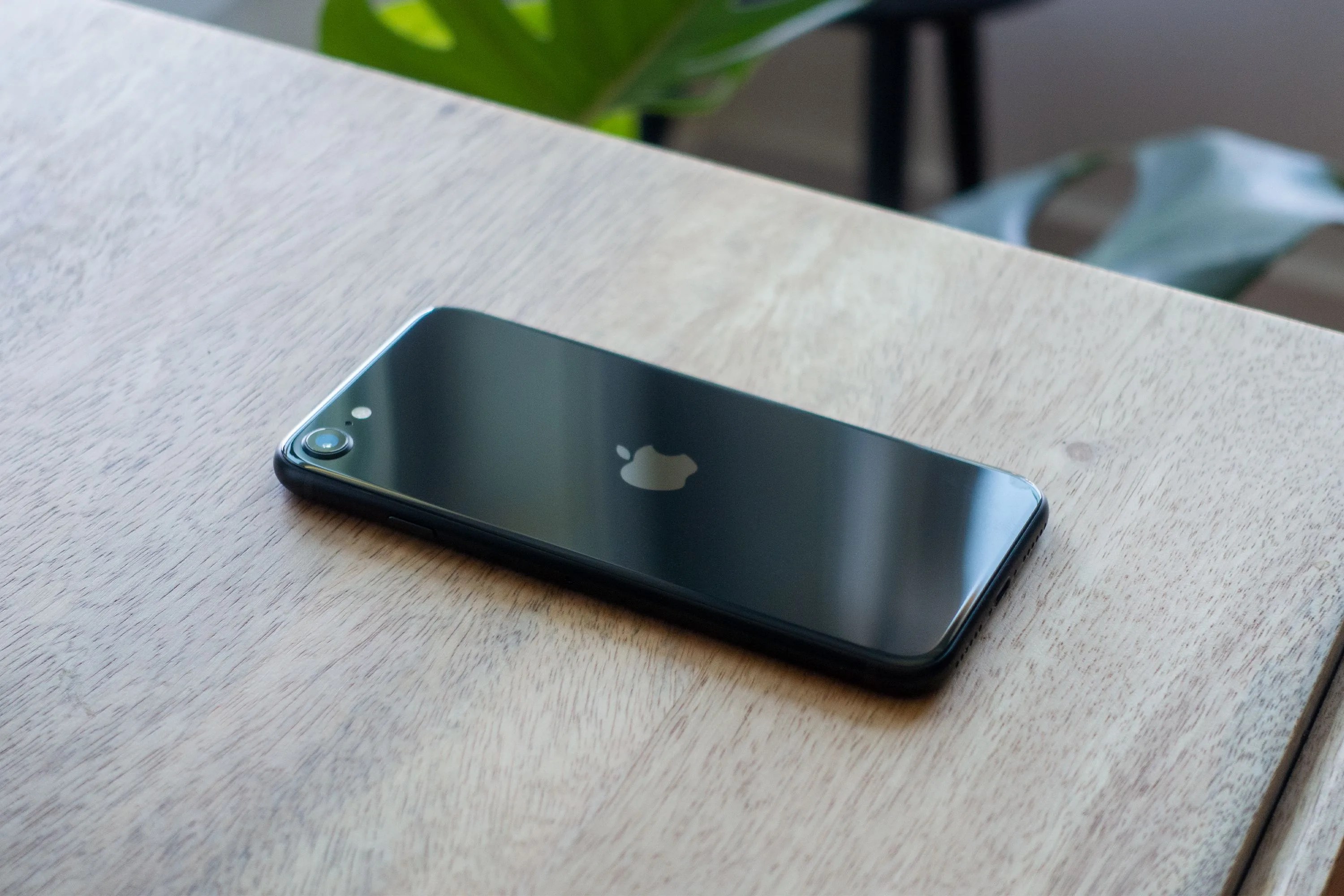 iphone sitting on a table