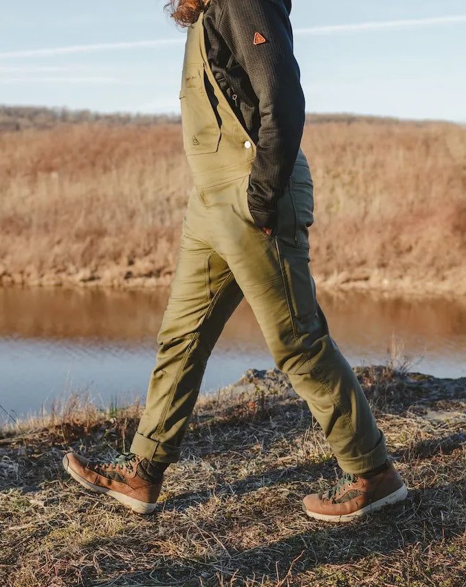 livsn flex canvas overalls