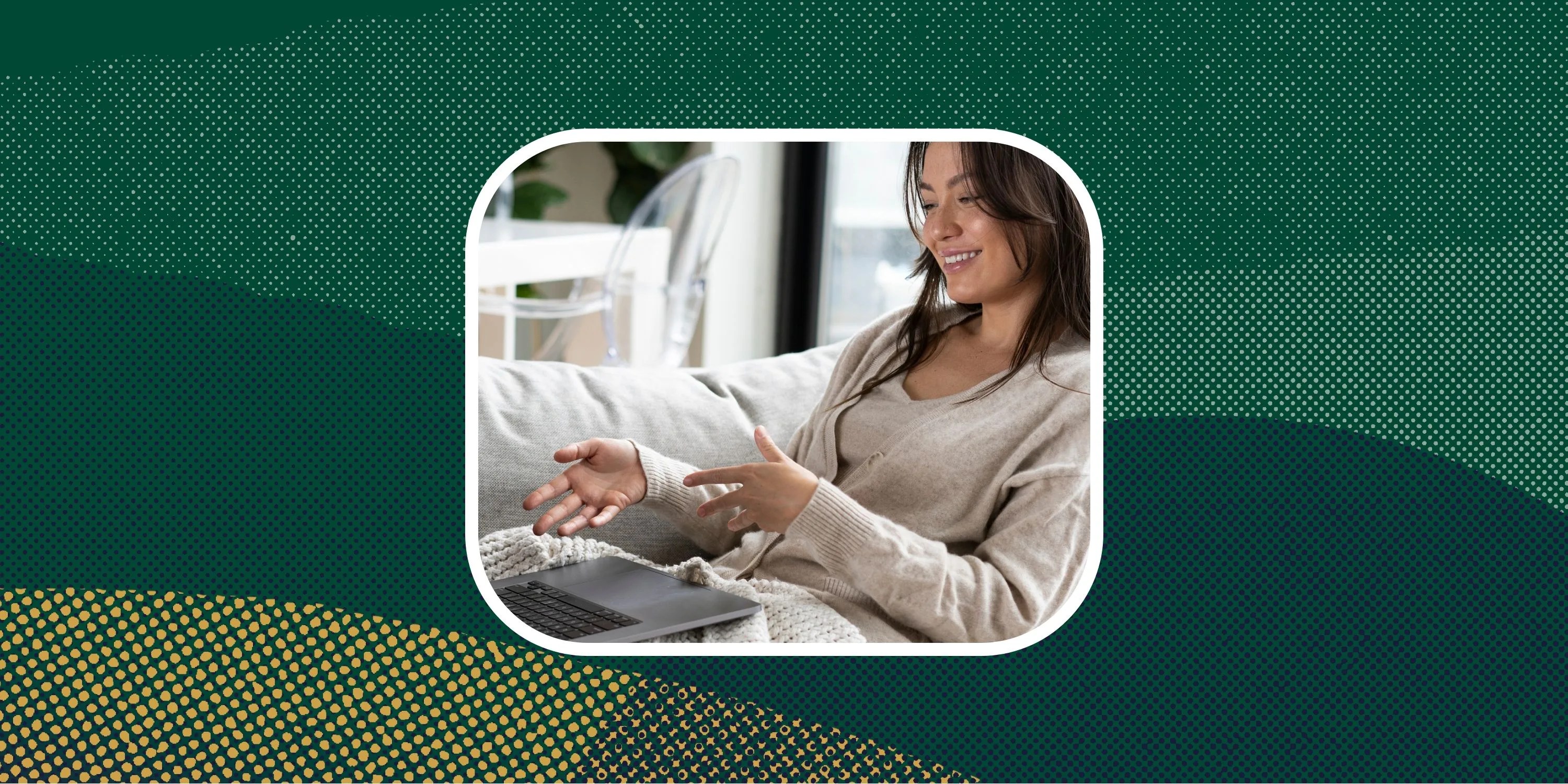 sponsored deal woman using laptop to look up mindbloom