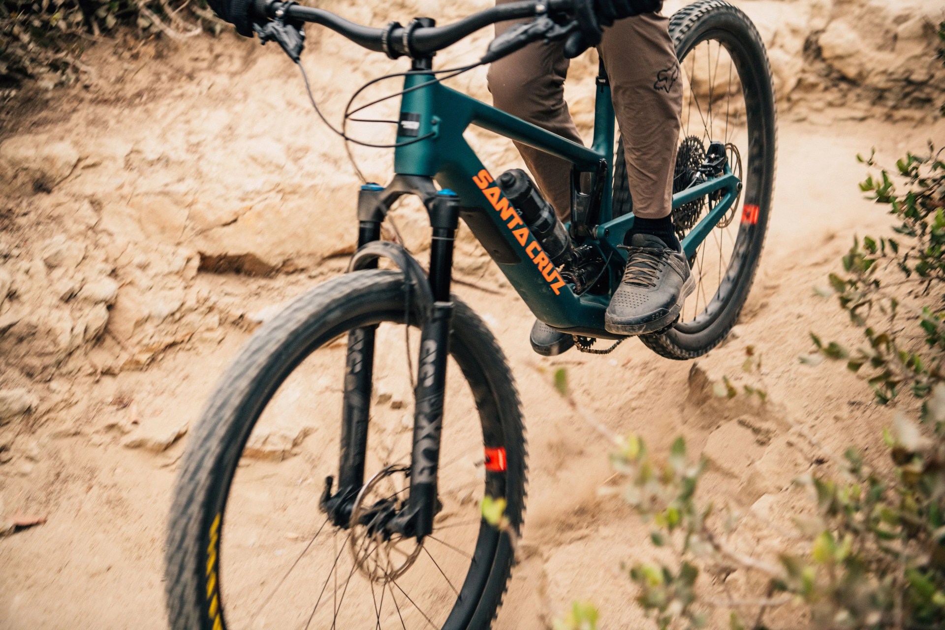 men riding bikes with fox racing gear