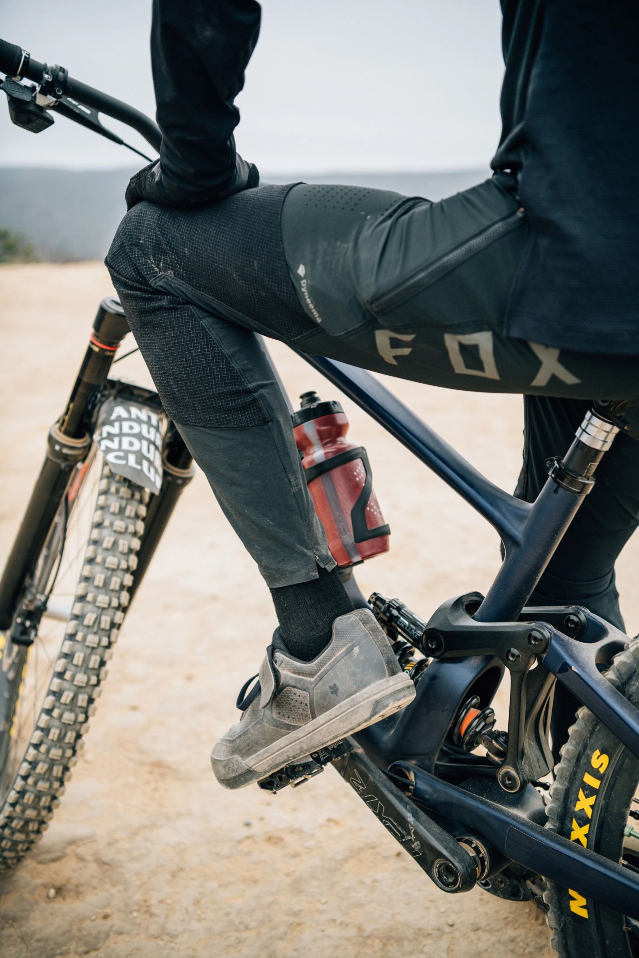 men riding bikes with fox racing gear