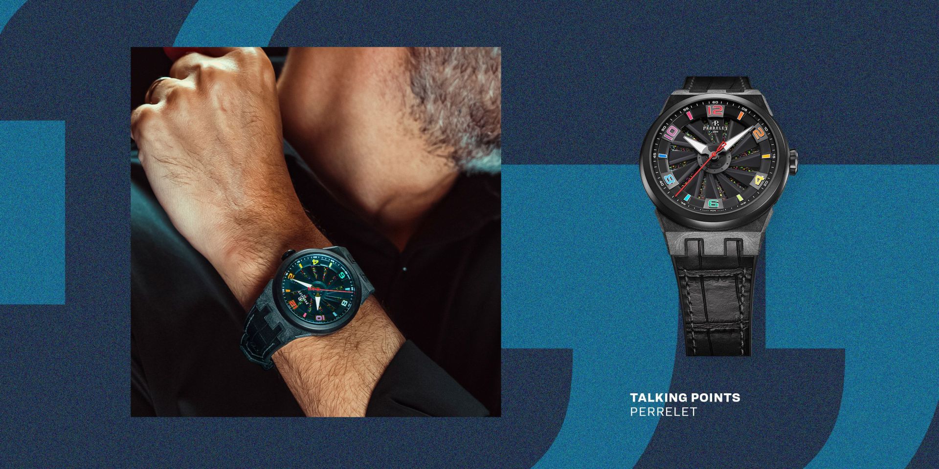 talking points man wearing perrelet watch