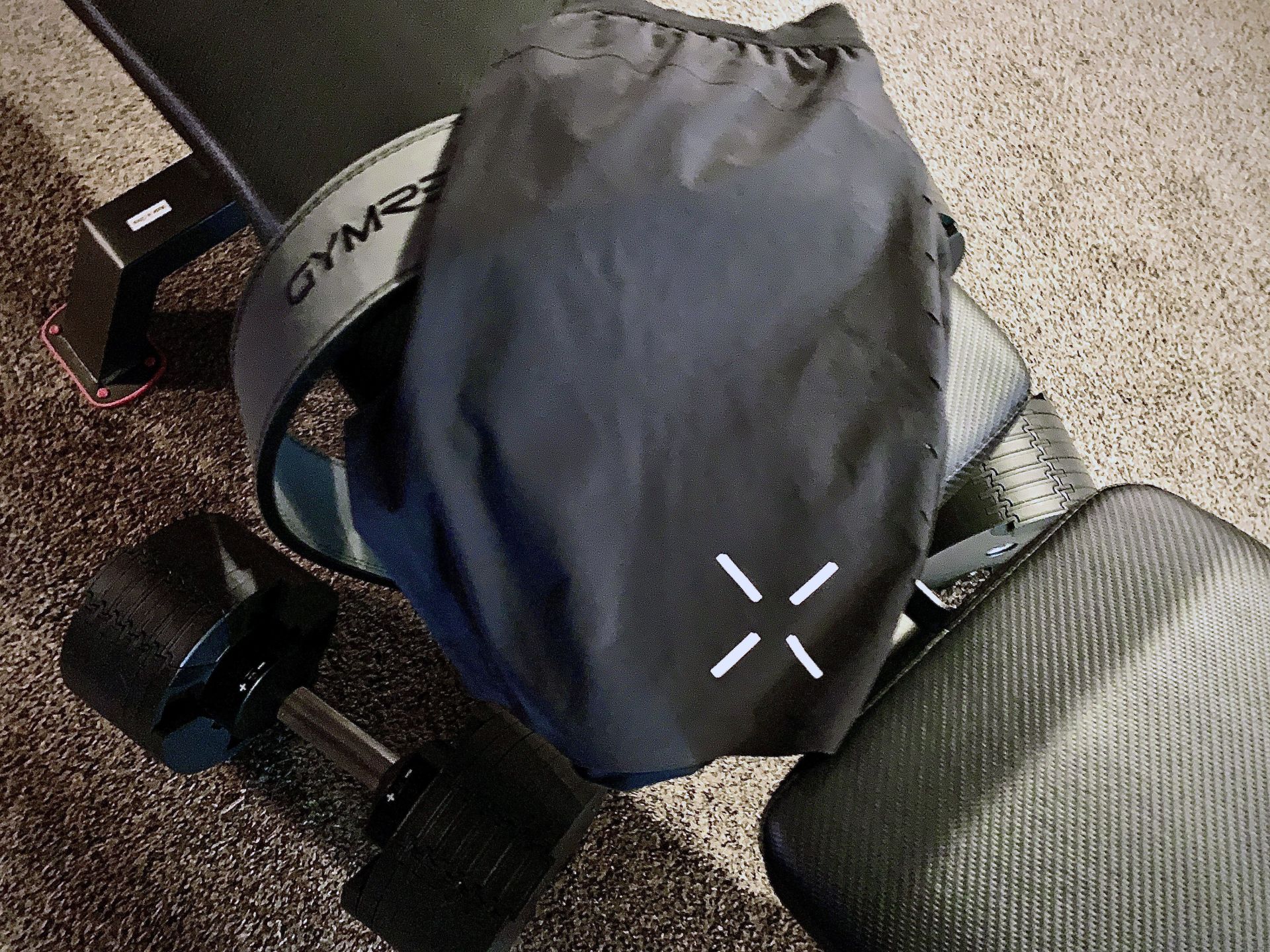 ten thousand shorts on gym equipment