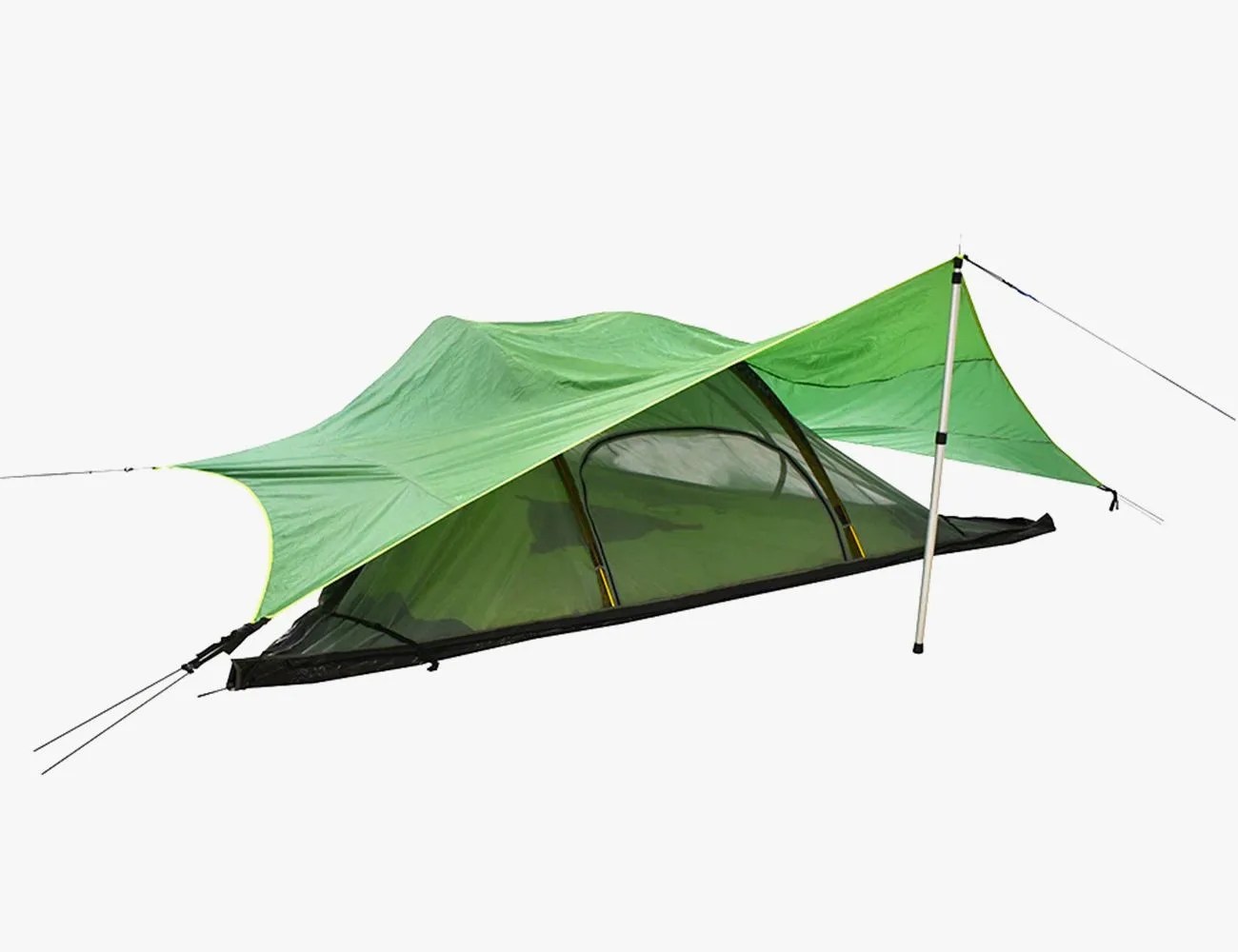 tentsile ground conversion kit in lime green