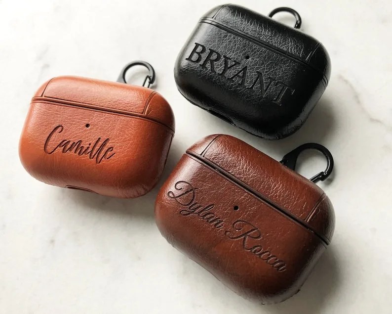 leather airpod cases