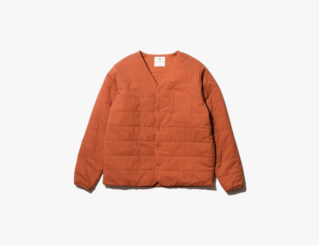 product image of orange cardigan by snow peak