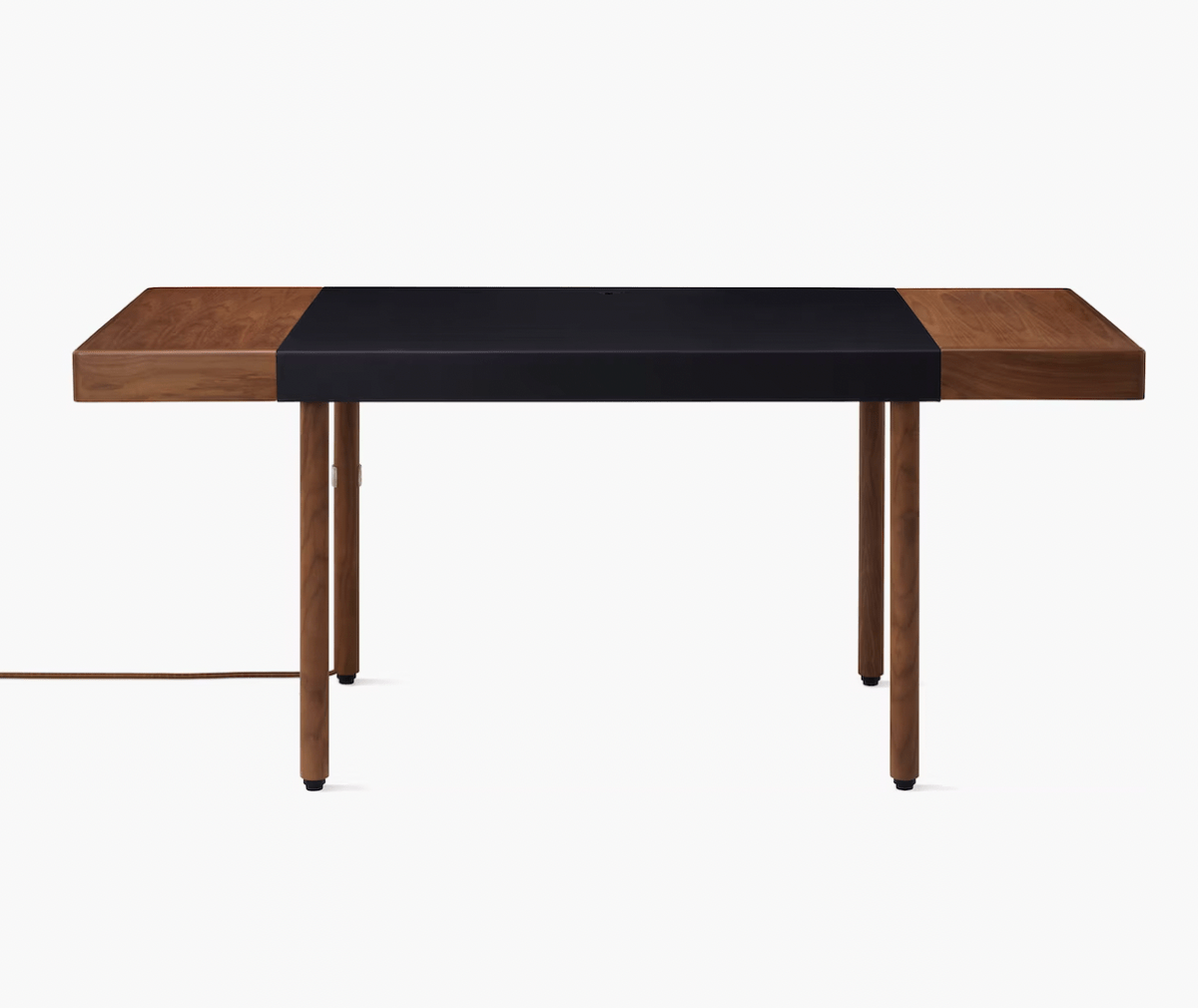 leatherwrap sit to stand desk