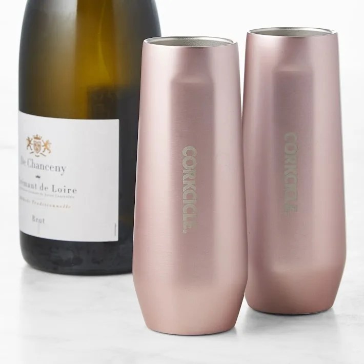 stemless champagne flutes