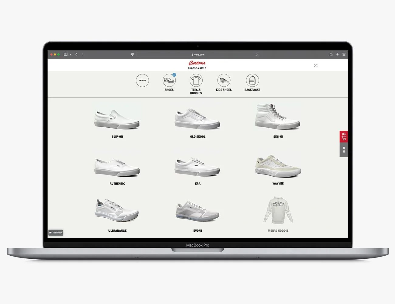 vans custom site