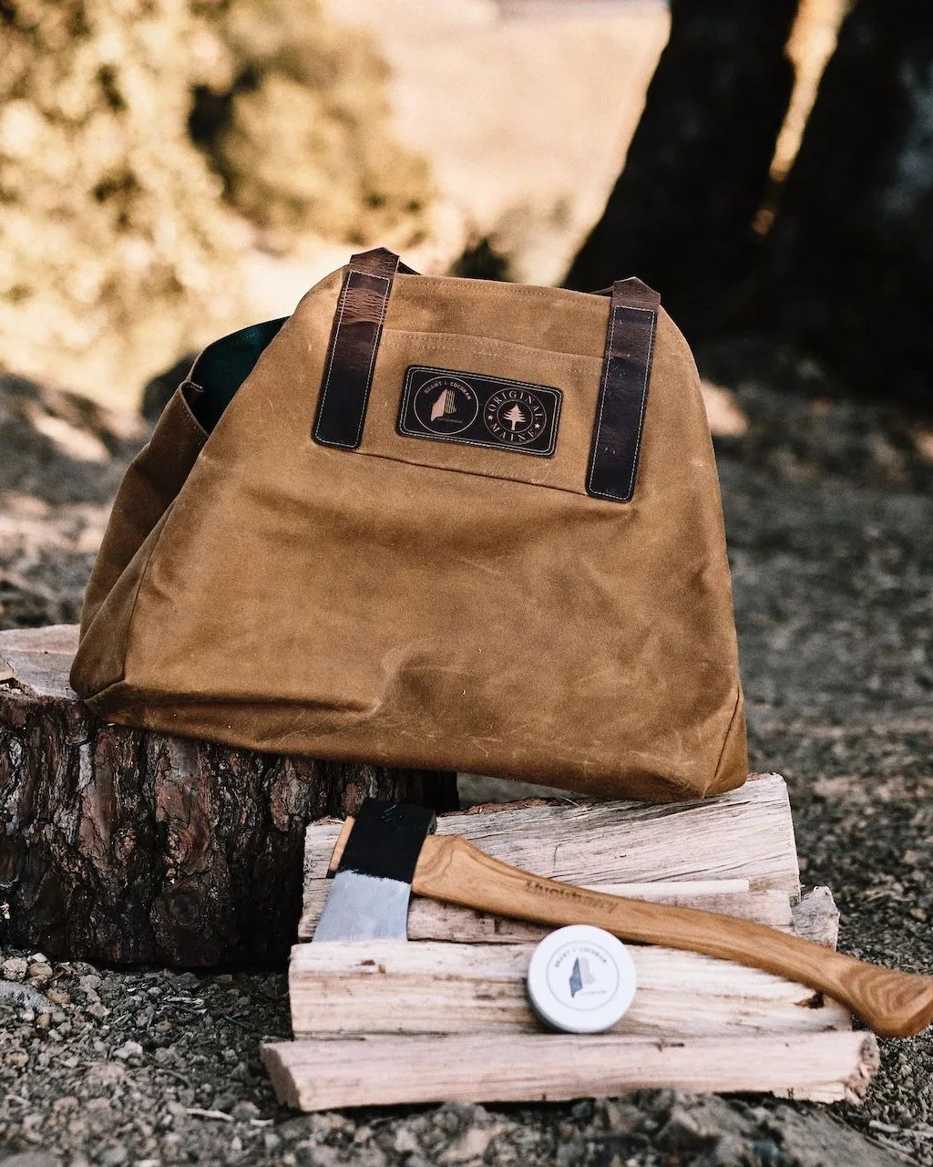 huckberry x brant and cochran axe  log carrier bundle