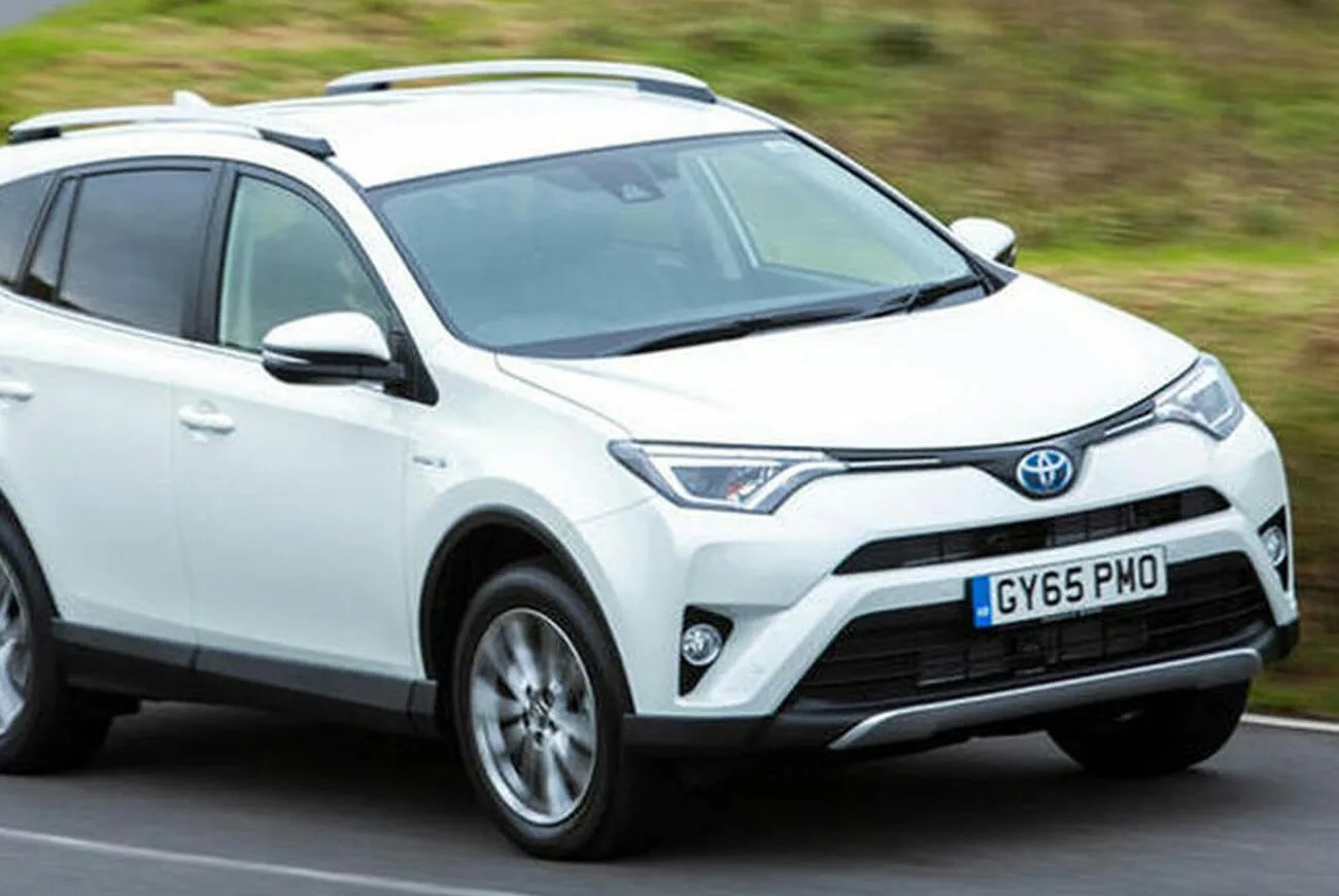 toyota rav4 hybrid on road