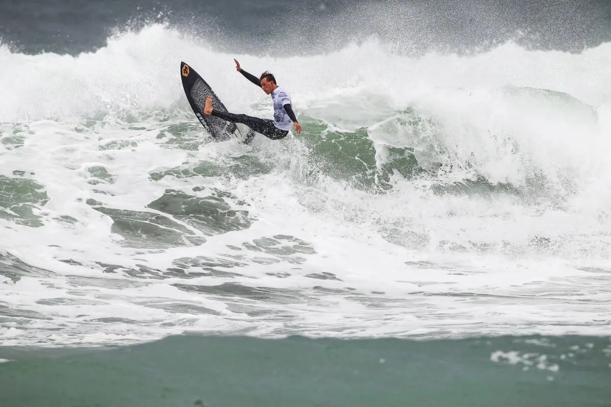 man surfing