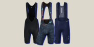 three cycling bibs