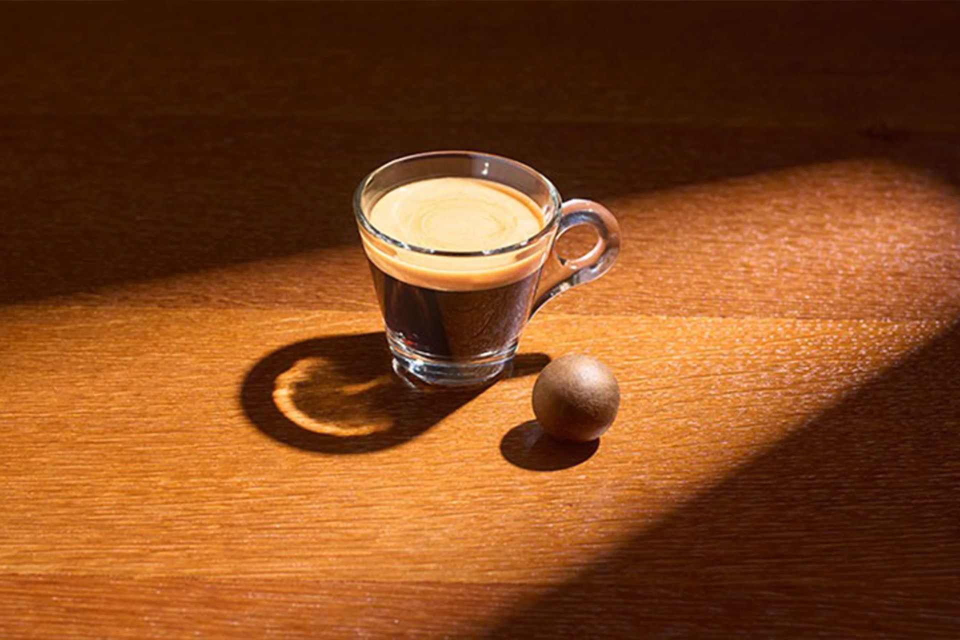 coffee cup with coffee ball